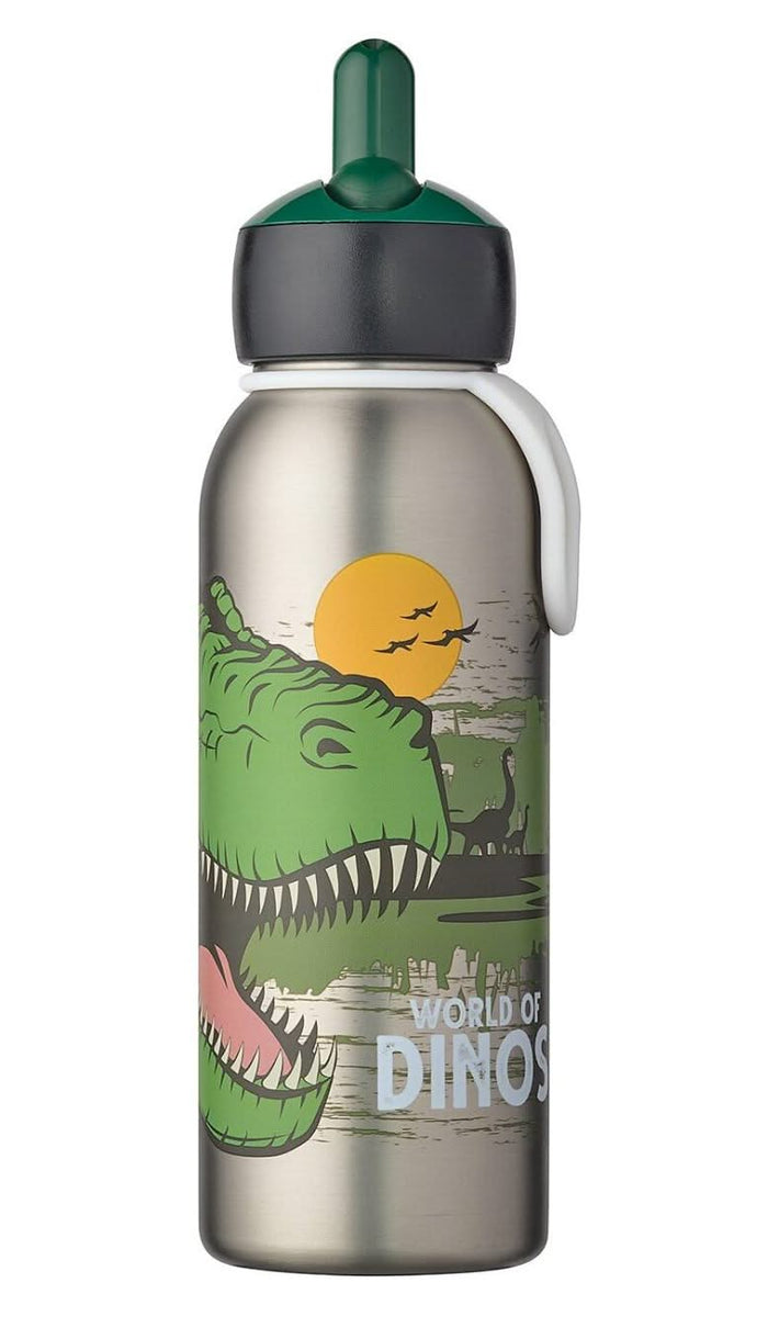 Isoleerfles flip-up Campus 350 ml - Dino