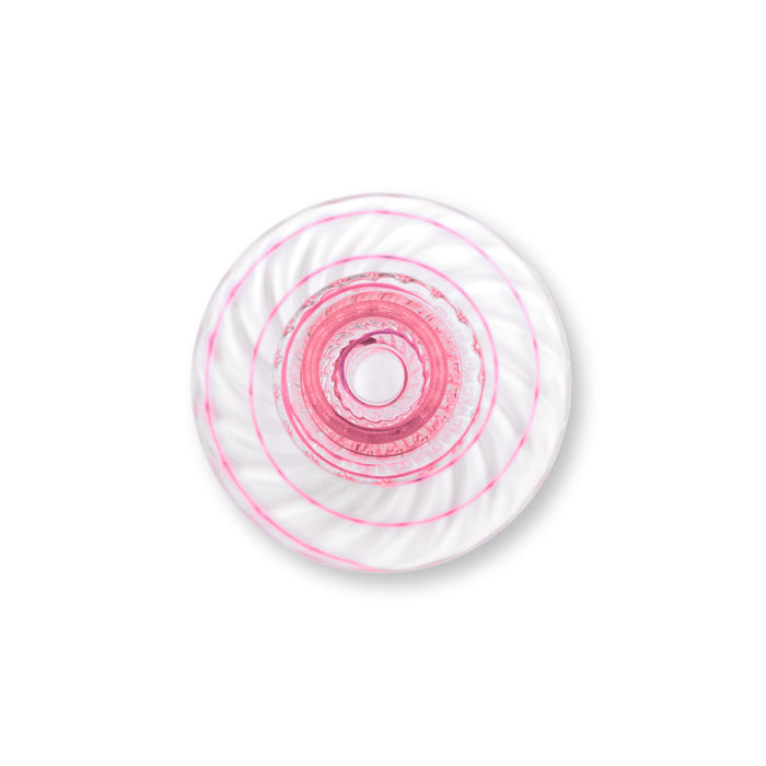 Pip Studio - Kandelaar - Woonaccessoires - Roze - Glas Swirl - 20cm