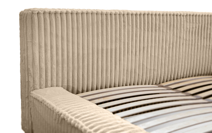 Trae Mobler Melody 140 x 200 cm Gestoffeerd Bed Beige