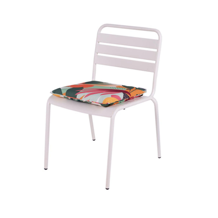 Metalen tuinstoel Max XXL ivoor - doos per 2 stuks