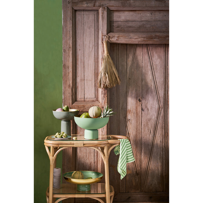 Pip Studio - Ronde Schaal - Serveerschaal - Groen - Metaal - 30x20cm