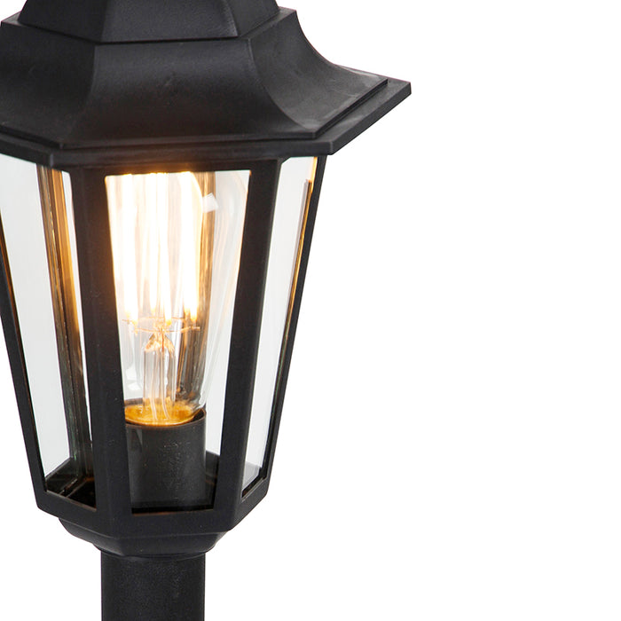 QAZQA Smart lantaarn zwart 122 cm incl. Wifi ST64 - New Haven