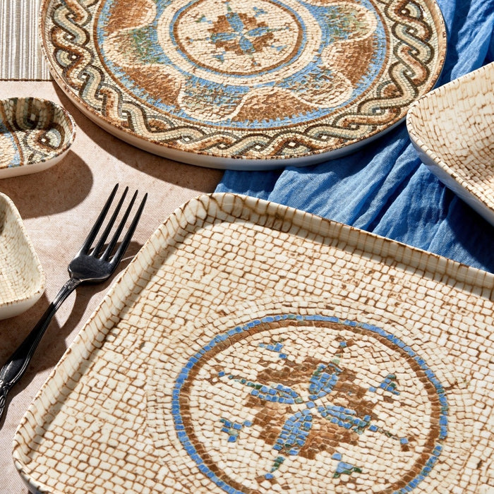 Rinart Gebaksbord - Celest - Porselein - 20 cm - set van 6