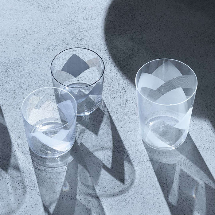 L.S.A. - Peaks Tumbler Glas 310 ml Set van 4 Stuks