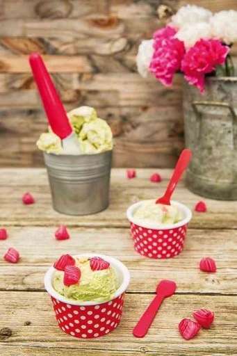 Zak!Designs - Dotty Ijsbak met Lepel Ø 8 cm Set van 2 Stuks