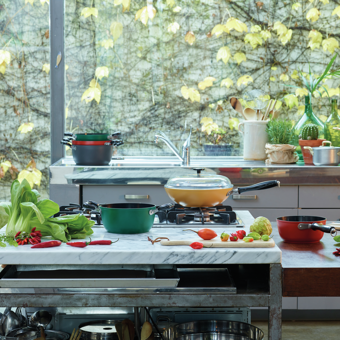 Wokpan Vintage Groen 28 cm - Sambonet