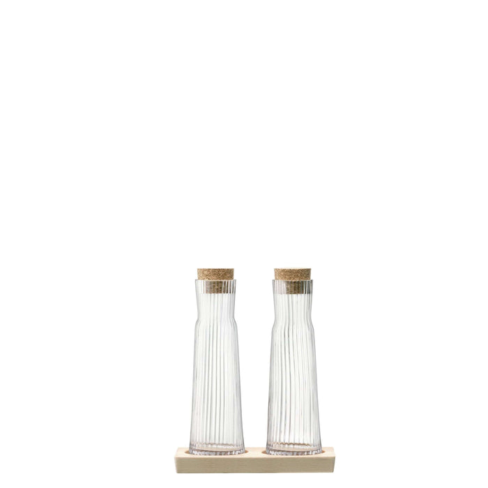 L.S.A. - Gio Line Karaf 200 ml met Serveerplank Set van 2 Stuks