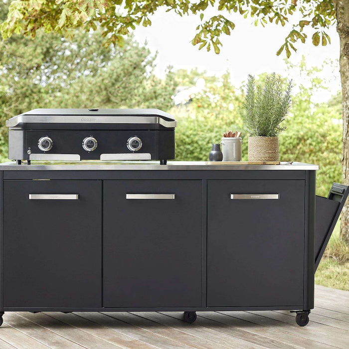 Cozze - Werkbank 3 Deurs en 6 Wielen met Opklapbare Werktafels 180 cm