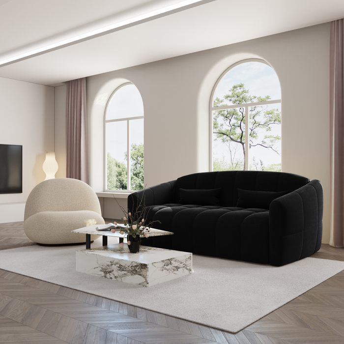 Express slaapbank dunlopillo fluweel donker antraciet 140cm