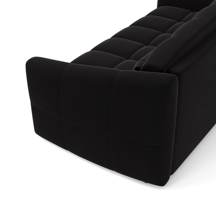 Express slaapbank dunlopillo fluweel donker antraciet 140cm