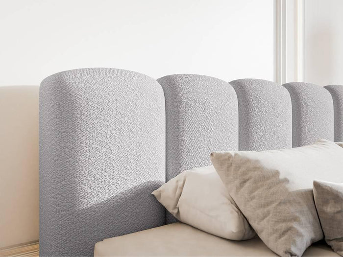 NADUVI Collection Bedframe Chloe bouclé met opbergvak