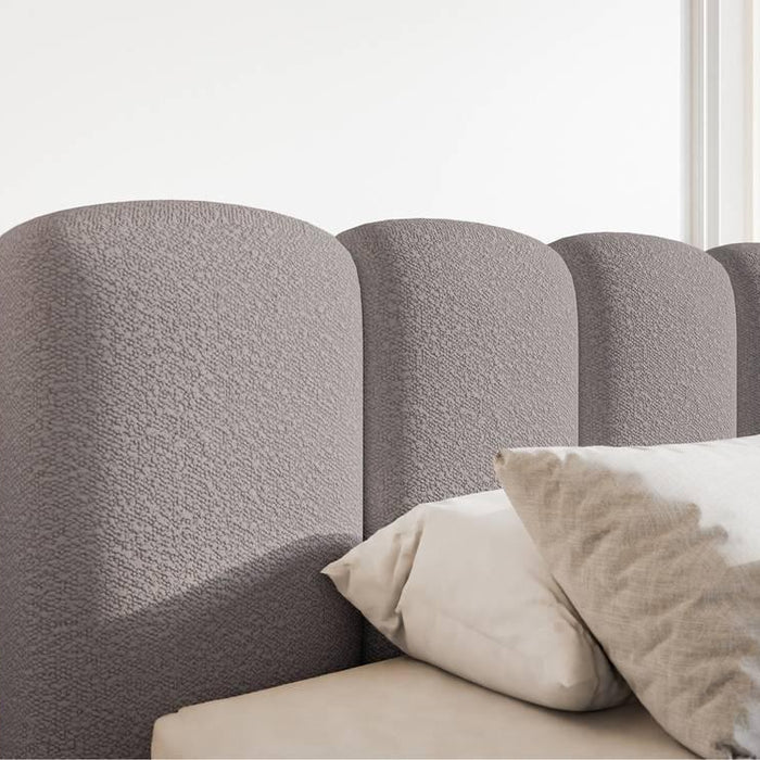 NADUVI Collection Bedframe Chloe bouclé met opbergvak