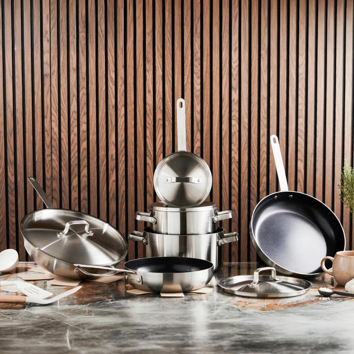 Pannen Abonnement - Soenil by ISENVI Totaalset 17 delig - RVS grepen -