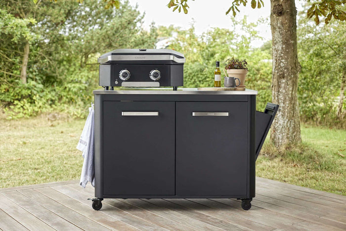 Cozze - Werkbank 2 Deurs en 4 Wielen met Opklapbare Werktafels 120 cm