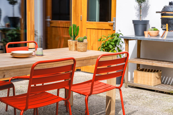 MaximaVida Max metalen tuinstoel oranje