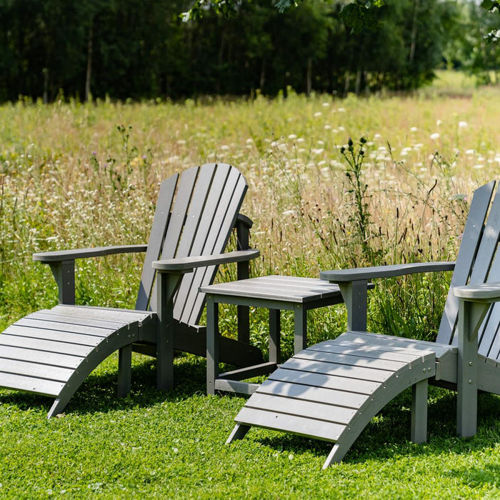 Adirondack tuinstoel set Montreal - grijs