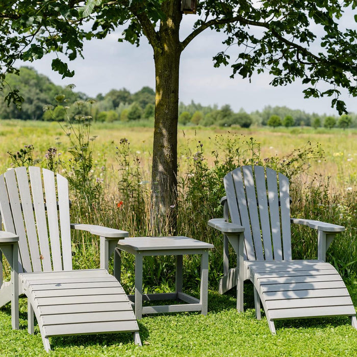 Adirondack tuinstoel set Montreal - grijs