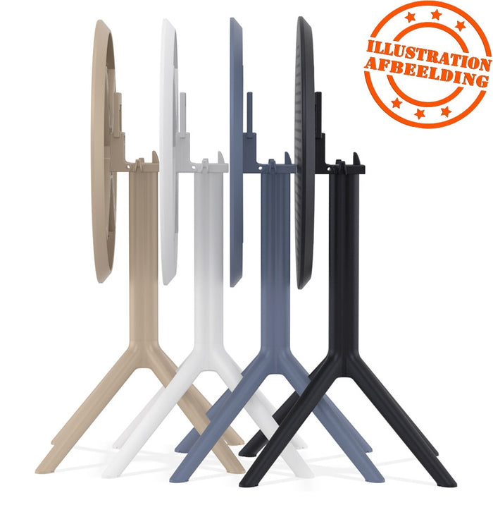 ALTEREGO GIMLI 60 DINING Ronde opvouwbare tafel - Grijs