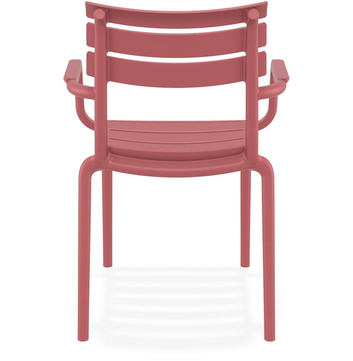 ALTEREGO FLORA Tuinstoel met armleuningen - Rood