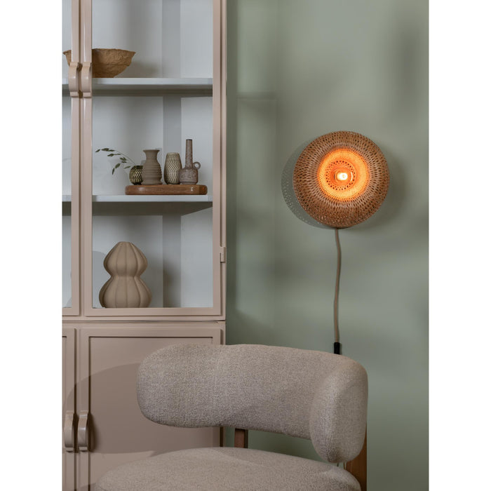 GOOD&MOJO Wandlamp Barbados - Naturel - Ø35cm