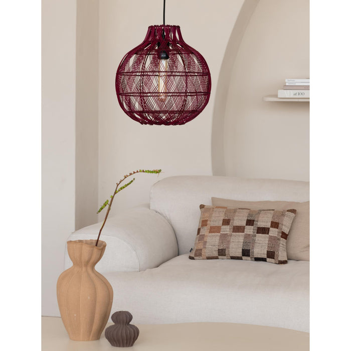 GOOD&MOJO Hanglamp Mendoza - Bordeaux - Ø35cm