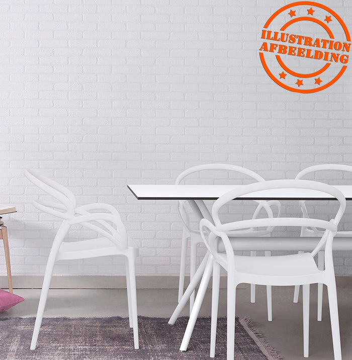 ALTEREGO JULIETTE Terras stoel - Zwart