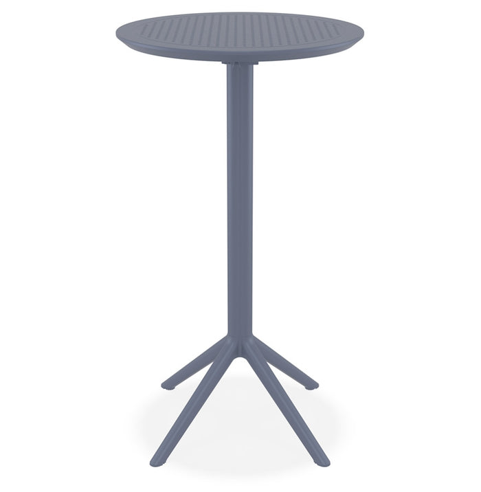 ALTEREGO GIMLI 60 BAR Opvouwbare hoge tafel - Grijs