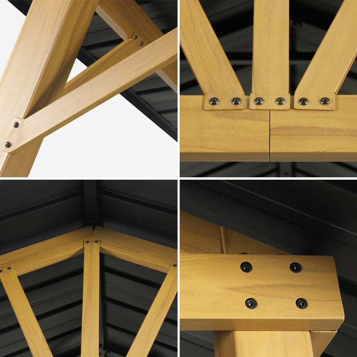 sweeek - Carport van aluminium en staal, 12 m²