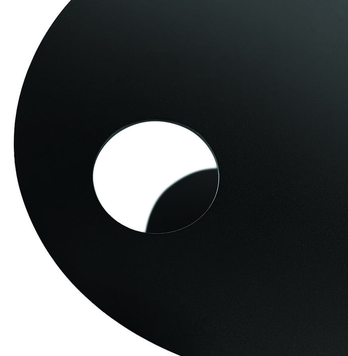 ALTEREGO MASA Ovale bijzettafel - Zwart