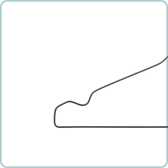 Nordix Kledinghangers set 75 stuks Metaal Zwart Draadhanger Kleerha...