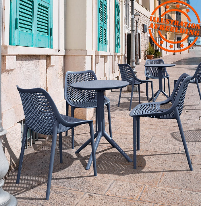 ALTEREGO GIMLI 60 DINING Ronde opvouwbare tafel - Grijs