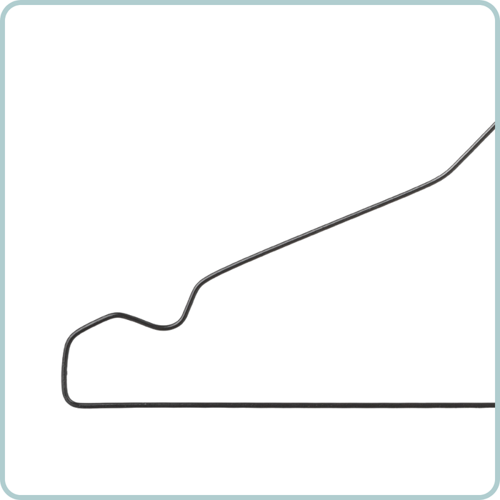 Nordix Kledinghangers set 100 stuks Metaal Zwart Draadhanger Kleerh...