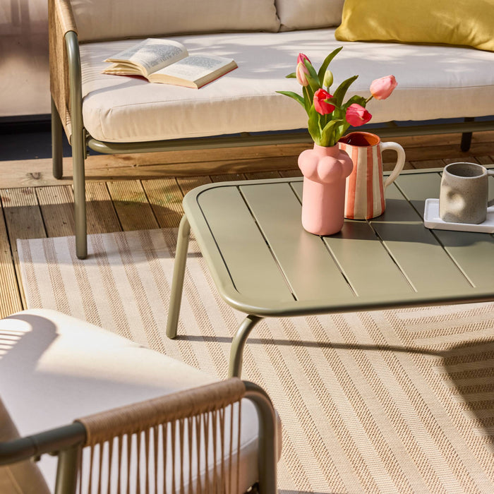 sweeek - Loungeset van staal, 4 personen