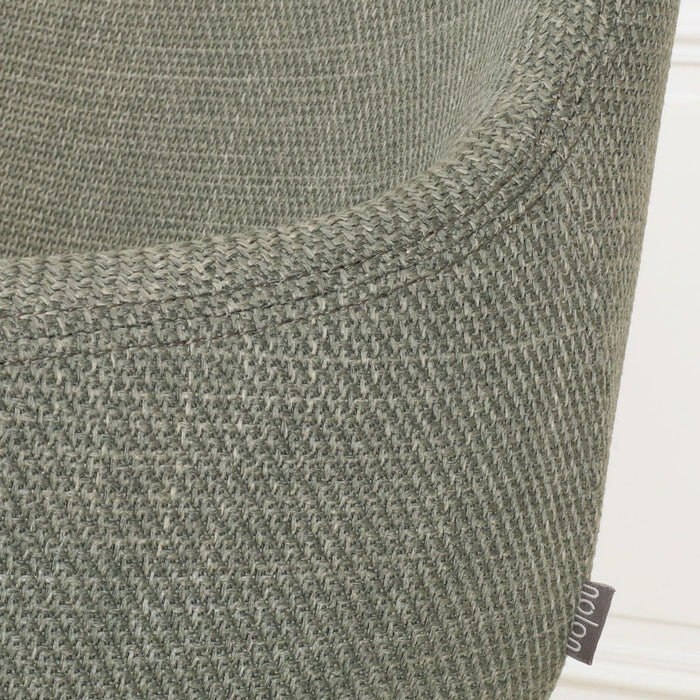 Nolon Nino-Mae Barkruk Saliegroen - met Armleuning - Zwart - 65 cm