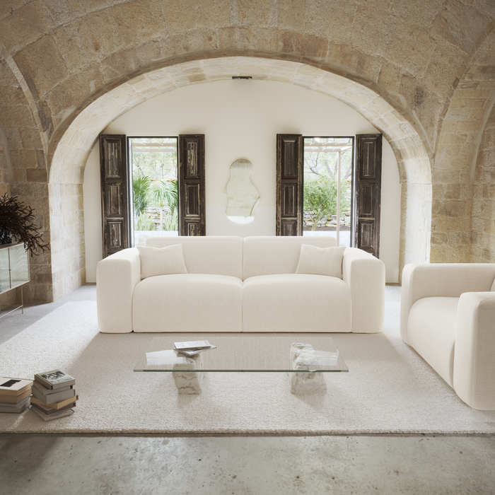 Express slaapbank dunlopillo 160cm corduroy crème