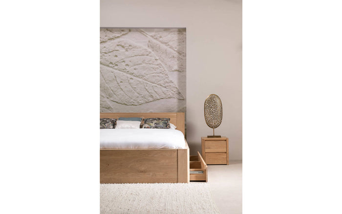 Goossens Bedframe Bibi - 160 x 210 - Eiken naturel - Hout