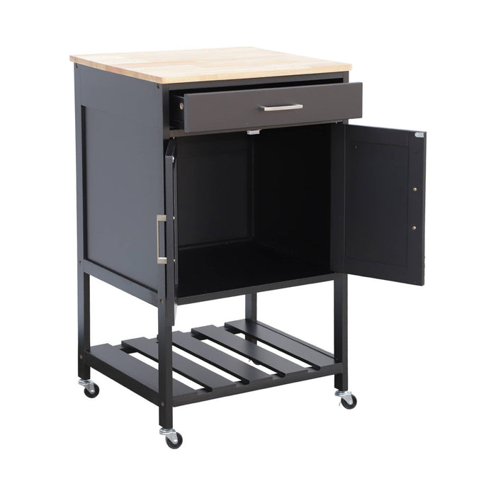 sweeek - Keukentrolley van rubberhout