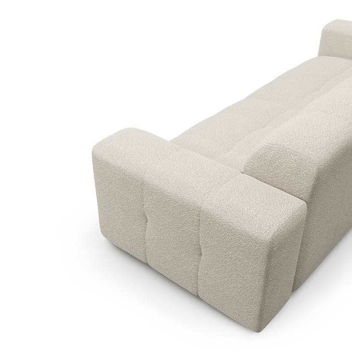 4-zits crèmekleurige bouclébank 230 cm