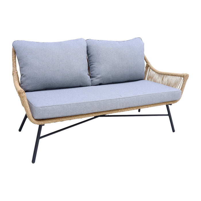 sweeek - Lage wicker loungeset 4 plaatsen - Kuta