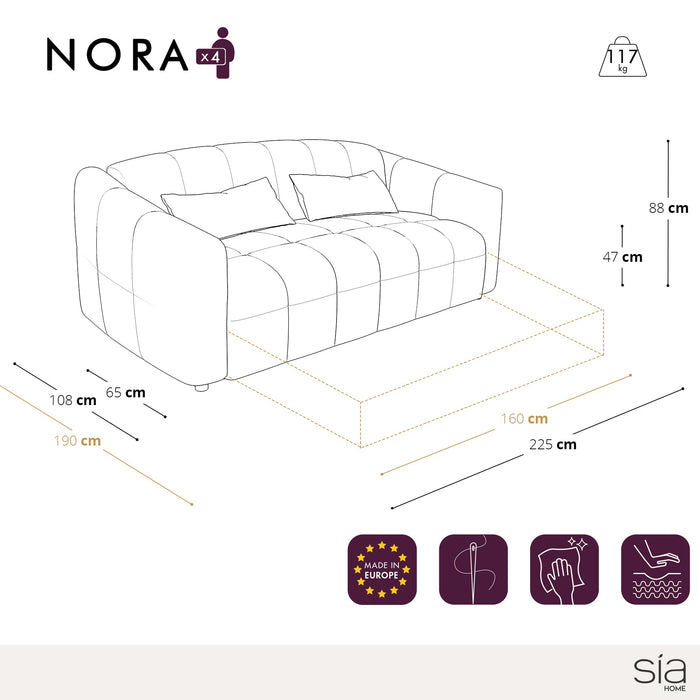 Express slaapbank met bouclette matras, grafietgrijs 160cm