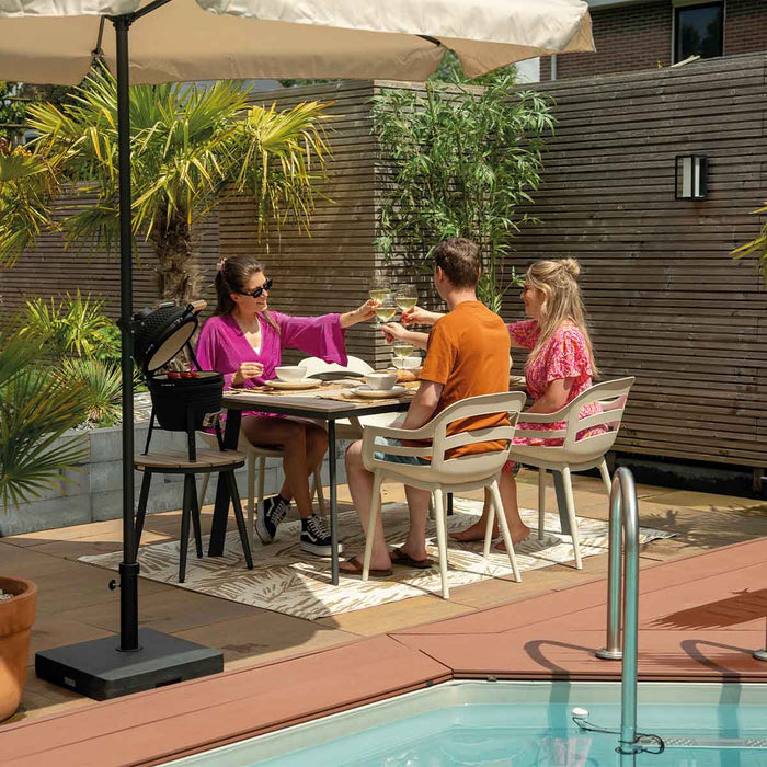 Garden Impressions Sunny tuinstoel zand - 2 stuks