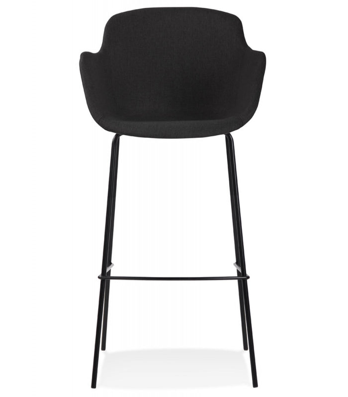 ALTEREGO FORTI Barkruk met armleuningen - Zwart