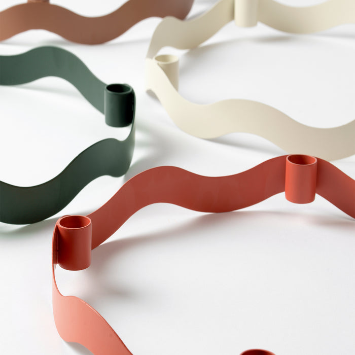 Broste Copenhagen Halo Kandelaar - Caramel Brown