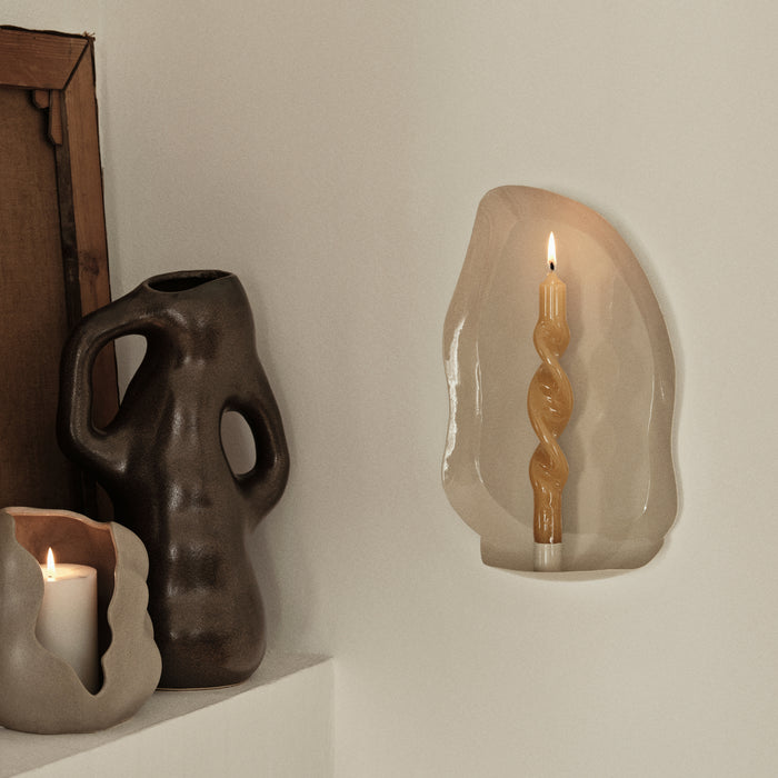 Broste Copenhagen Mie Wandkandelaar - Rainy Day Grey