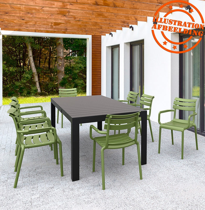 ALTEREGO FLORA Tuinstoel met armleuningen - Rood