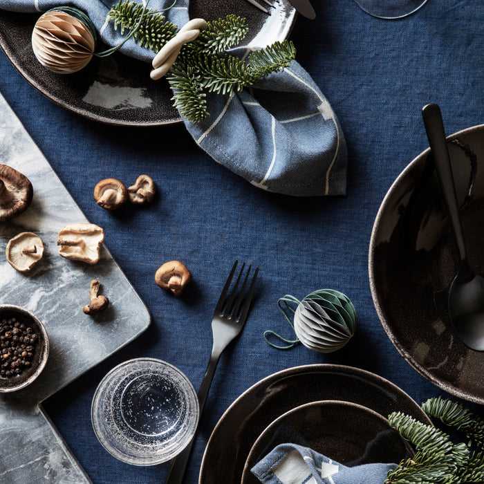 Broste Copenhagen Hune Bestekset 4-delig - Zwart