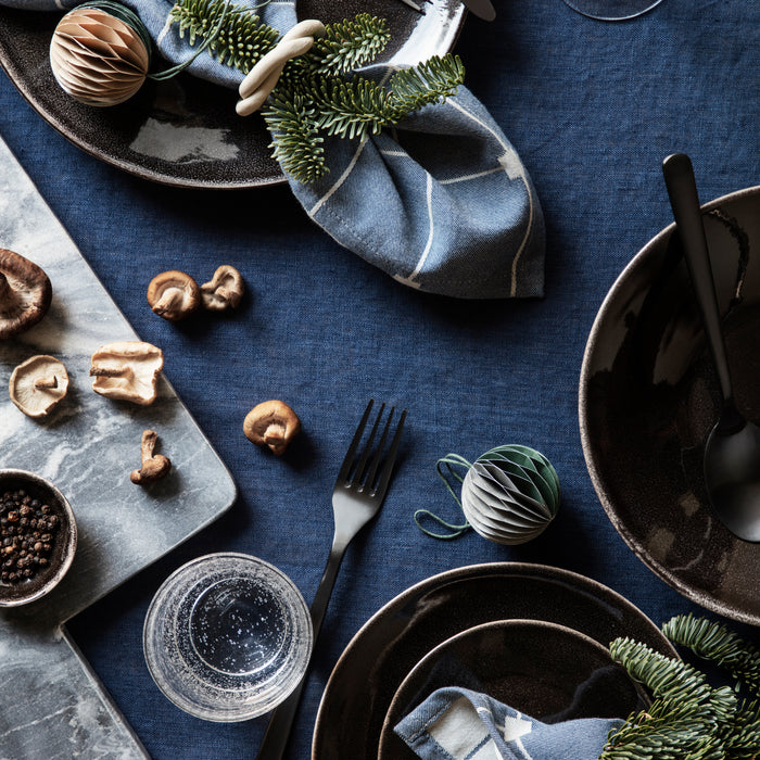 Broste Copenhagen Nordic Serviesset 12-delig - Coal