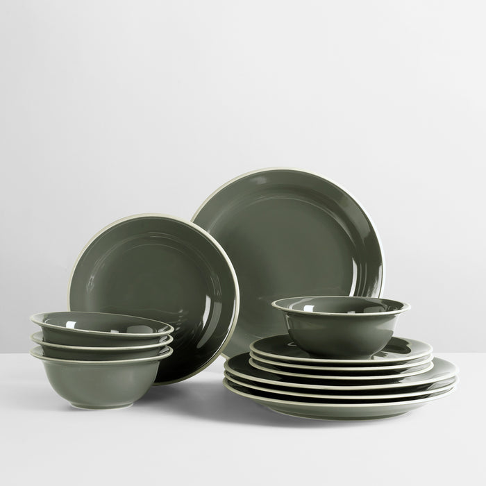 Broste Copenhagen Taverna Serviesset 12-delig - Groen