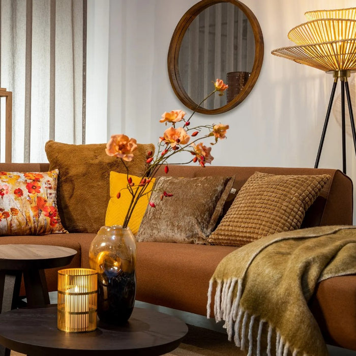 Dutch Decor plaid LIBBE - 130x170 cm Tobacco Brown