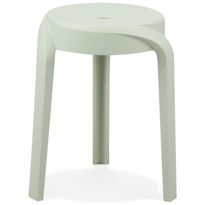 ALTEREGO POMPA Stapelbare lage kruk - Groen